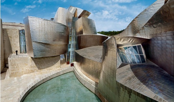 Guggenheim av titan i Bilbao