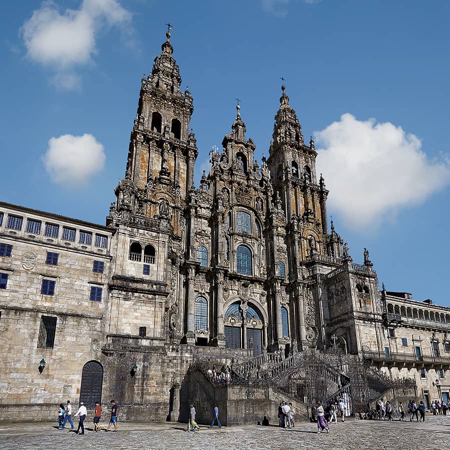 Fachada del Obradoiro de la Catedral de Santiago de Compostela