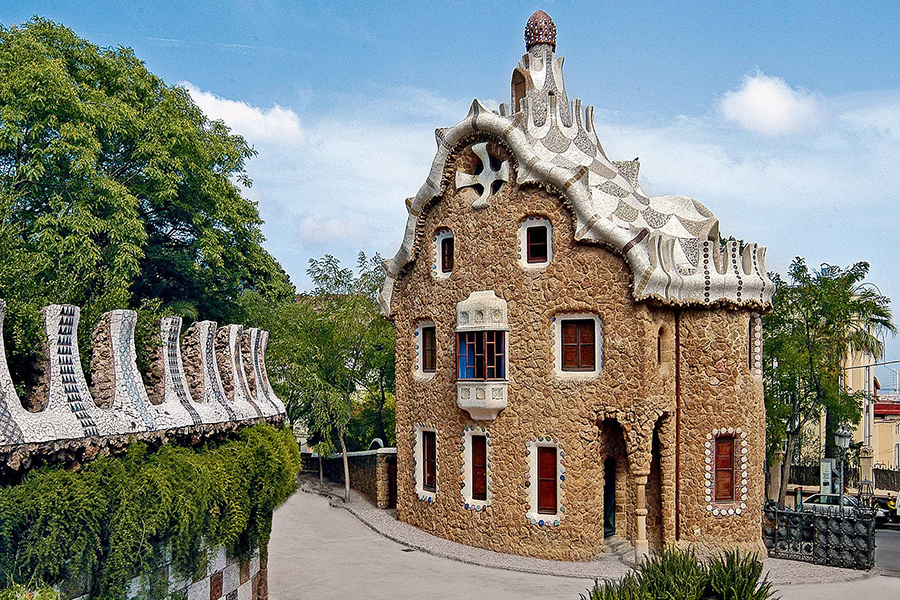 The Guardian's House in Park Guell, Antoni Gaudí