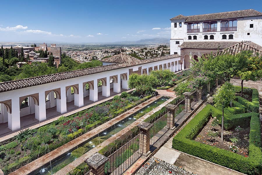 El generalife de la Alhambra de Granada