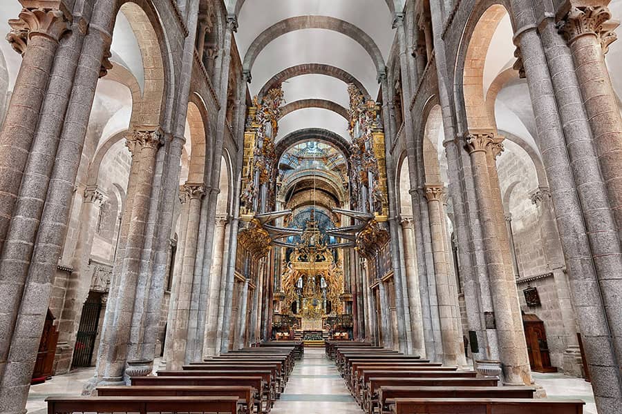 Resultado de imagen de catedral de santiago de compostela interior