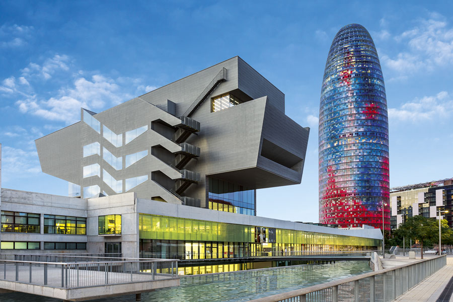 Agbar Tower and the Design Museum Barcelona