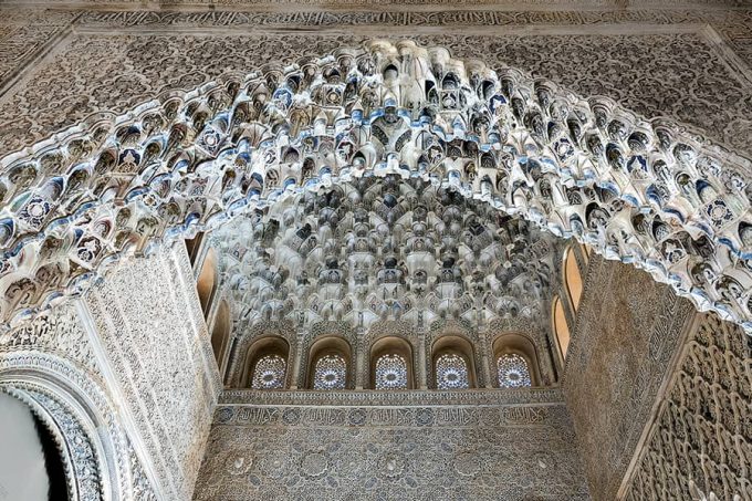 Plafonds dans l'Alhambra de Grenade