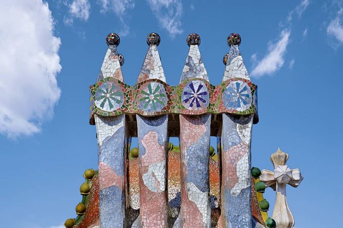Chimeneas de la Casa Batlló de Antoni Gaudí