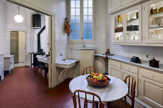 Kitchen of La Pedrera by Antoni Gaudí