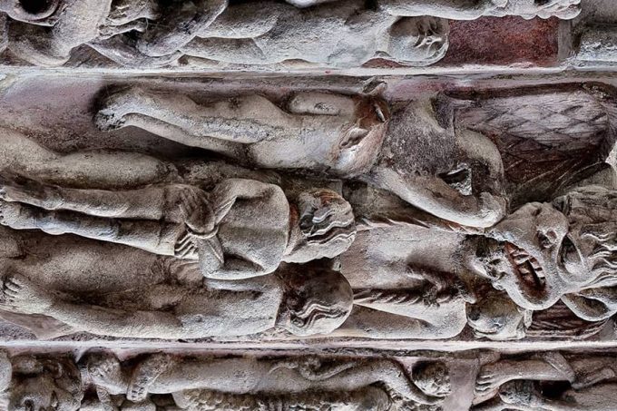 Figures de l'arc du Porche de la Gloire, Cathédrale de Saint Jacques de Compostelle