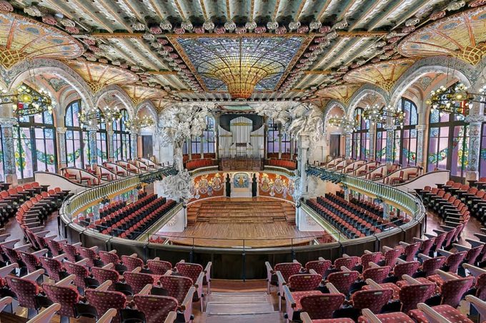 Salle de concert du Palau de la Música de Barcelona