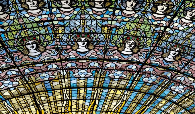 Le puits de lumière du Palau de la Música de Barcelona