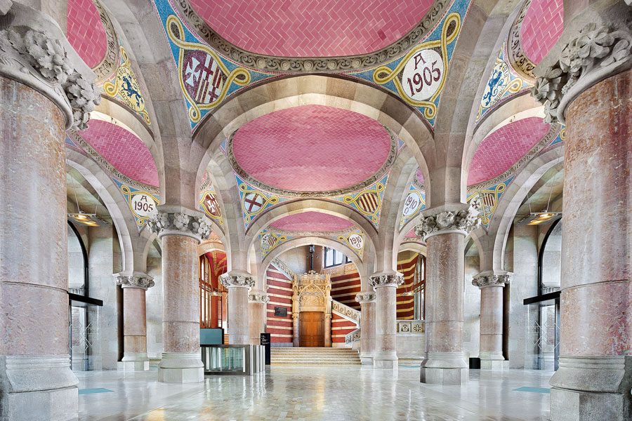 Interior del Hospital de Sant Pau, en Barcelona