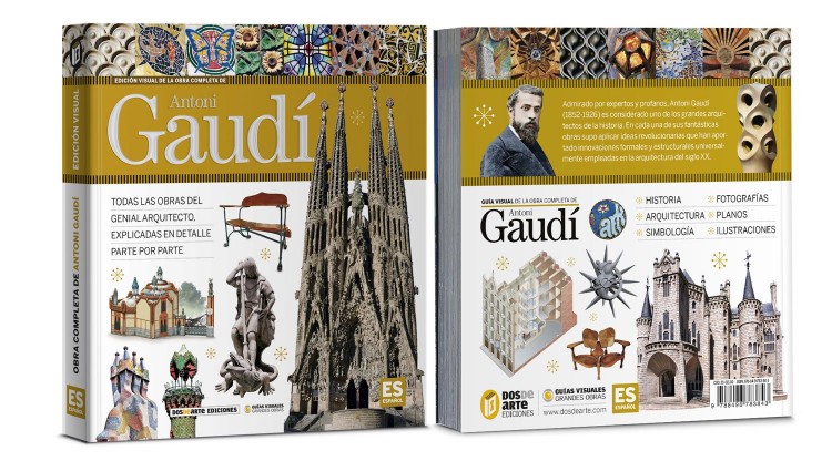 Portada Contraportada Antoni Gaudi Libro Español Dosde Publishing