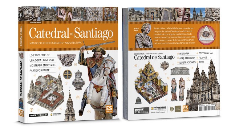 Portada Contraportada Catedral De Santiago Compostela Libro Español Dosde Publishing