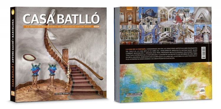 Portada Contraportada Libro Casa Batllo Gaudi Barcelona Edicion Deluxe Español Dosde Publishing