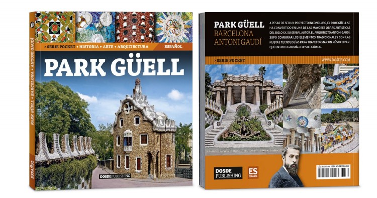 Portada Contraportada Park Guell Gaudi Libro Bolsillo Español Edicion Pocket Dosde Publishing