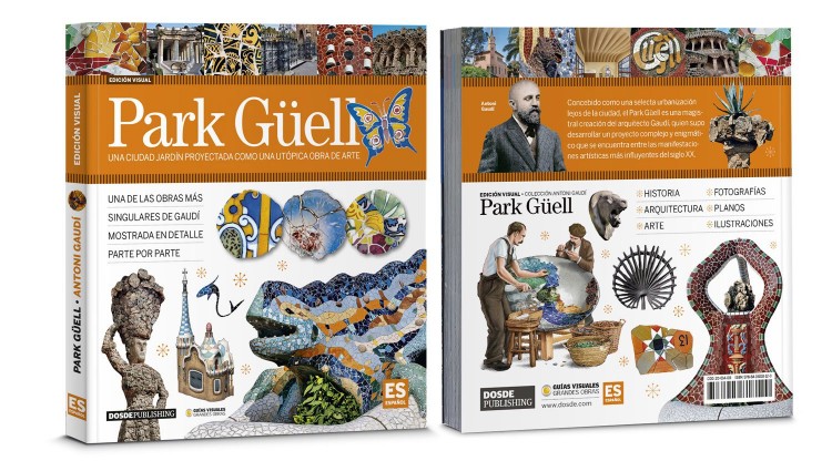 Portada Contraportada Park Guell Gaudi Libro Español Dosde Publishing