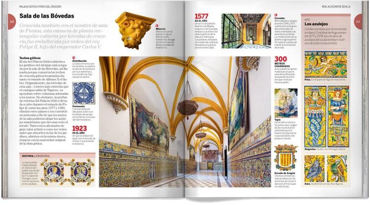 Portada Contraportada Real Alcazar De Sevilla Libro Español Dosde Publishing