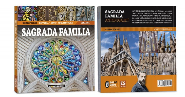 Portada Contraportada Sagrada Familia Gaudi Libro Bolsillo Español Edicion Pocket Dosde Publishing