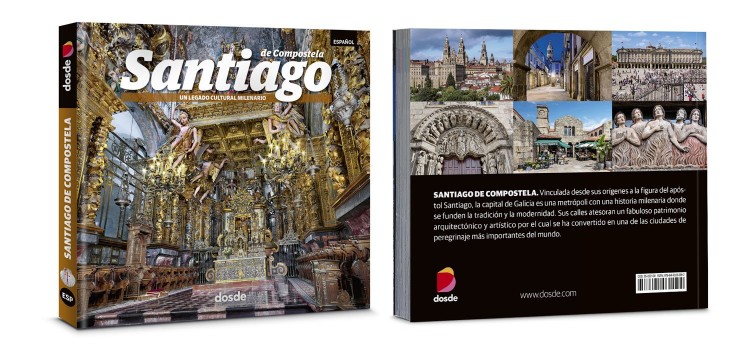 Portada Contraportada Santiago De Compostela Libro Foto Español Dosde Publishing