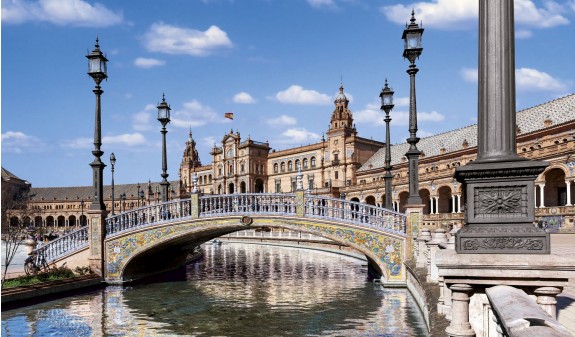 Plaza De España Sevilla Dosde Publishing Libro Azulejos Andaluces