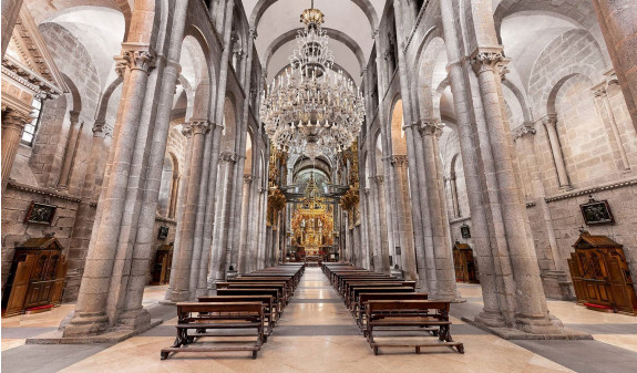 Nave Central Catedral De Santiago Compostela Dosde Publishing