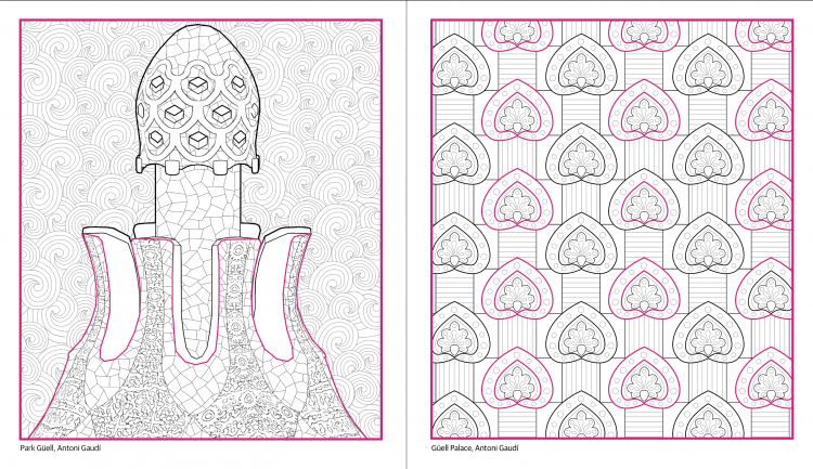 Gaudi Coloring Book