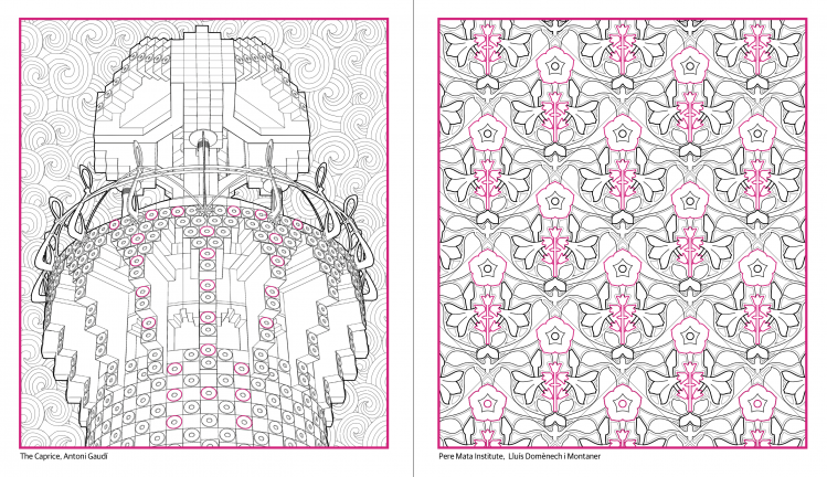 Gaudi Coloring Book