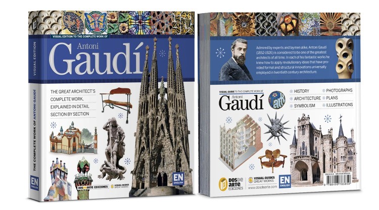 Cover Back Antoni Gaudi English Book Dosde Publishing