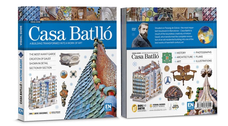 Cover Back Casa Batllo Gaudi English Book Dosde Publishing