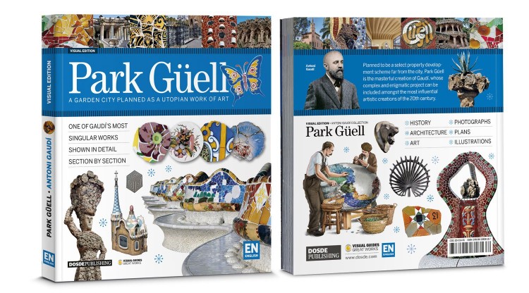 Cover Back Park Guell Gaudi English Book Dosde Publishing