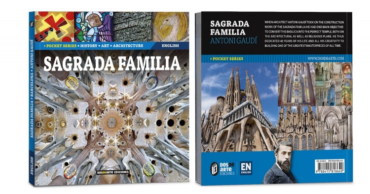 Cover Back Sagrada Familia Gaudi Pocket Edition English Book Dosde Publishing