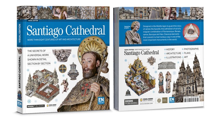 Cover Back Santiago Cathedral Compostela English Book Dosde Publishing