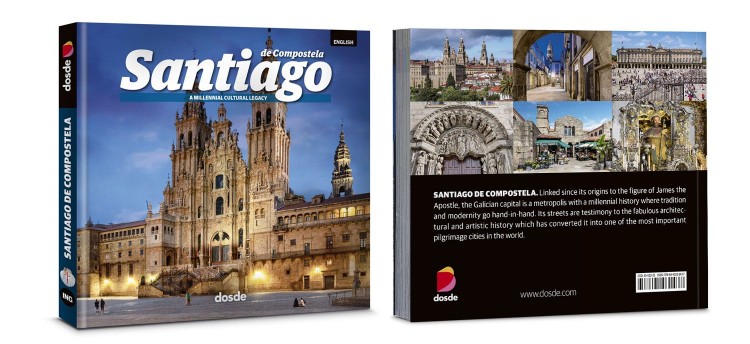 Cover Back Santiago De Compostela Book Photo English Dosde Publishing