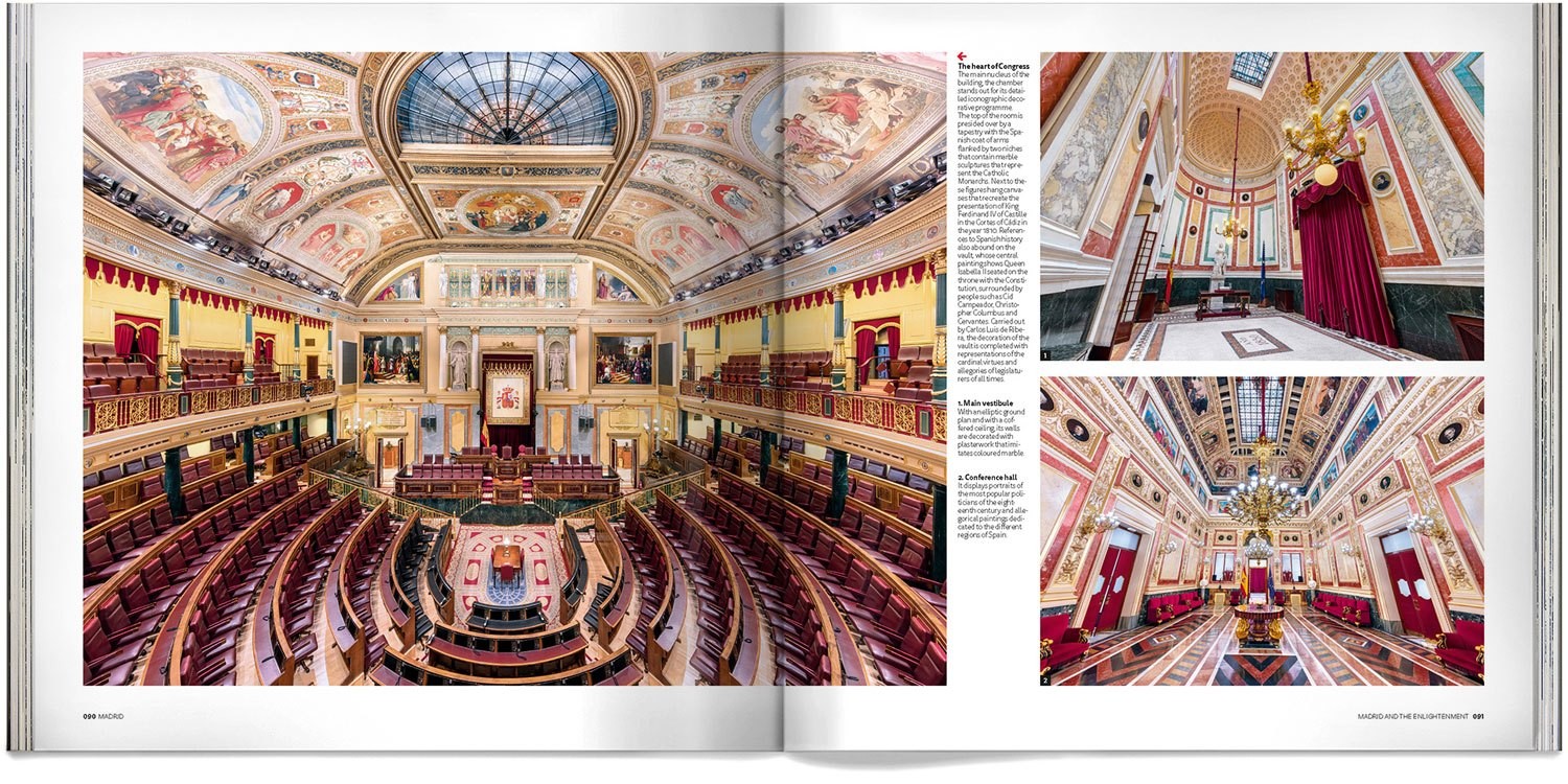 Book about Madrid, a monumental city