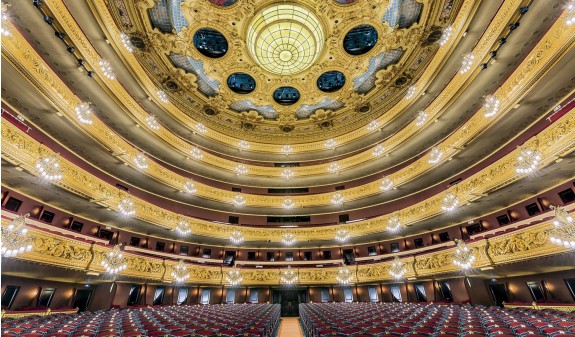 Barcelona Techo Interior Liceu Teatro Dosde Publishing