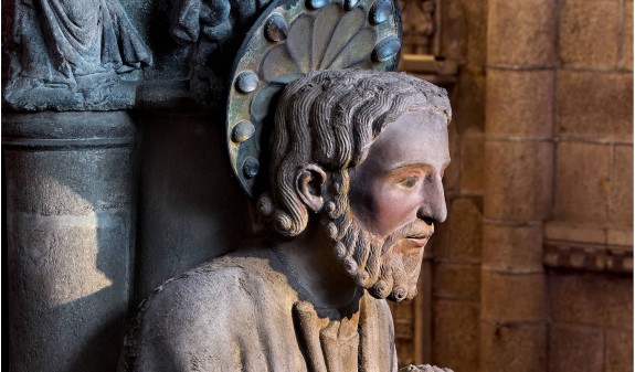 Escultura Santiago Apostol Catedral De Santiago Compostela Dosde Publishing