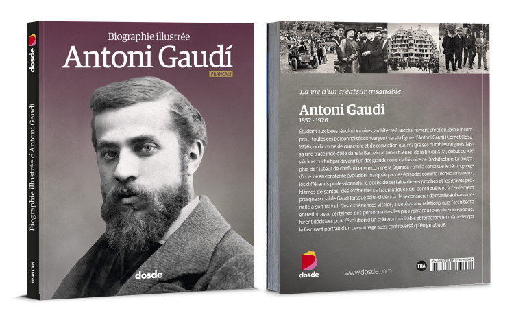 Couverture Antoni Gaudi Biographie Livre Francais Dosde