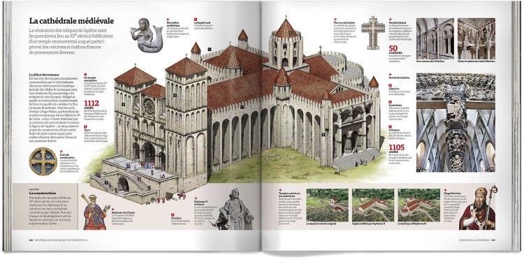 Livre Cathedrale Saint Jacques De Compostelle Deluxe Francais Dosde Publishing