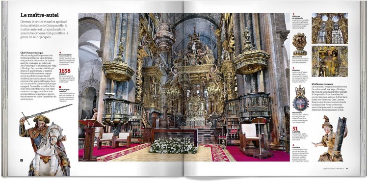 Livre Cathedrale Saint Jacques De Compostelle Deluxe Francais Dosde Publishing